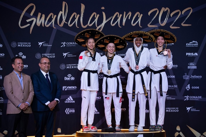 Campeonato Mundial de Taekwondo 2022 | Podio categoría -49 kilos | Daniela Souza