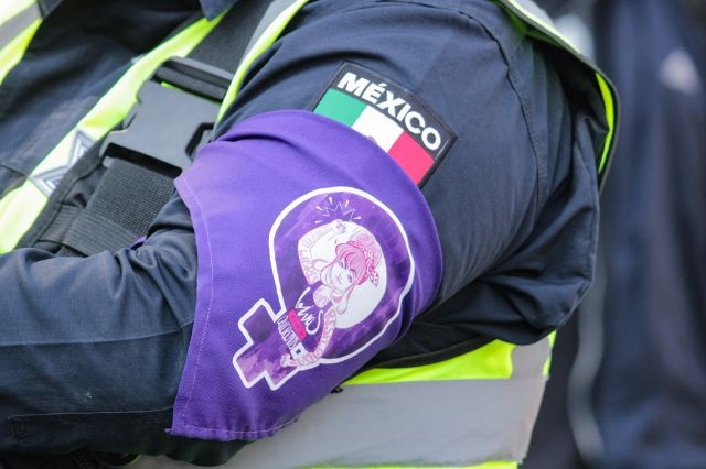 Marcha feminista del 8M en Puebla
