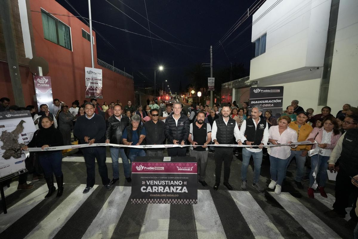 Pavimentación en colonia Guadalupe Hidalgo