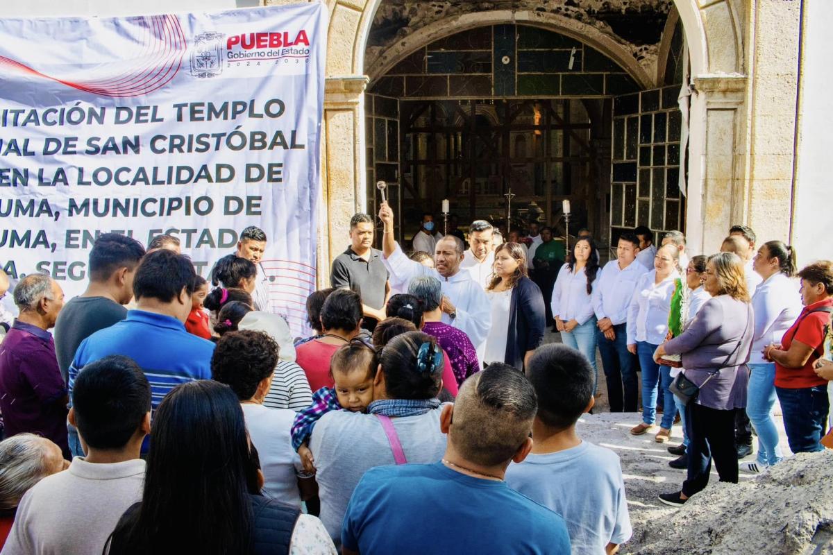 Rehabilitación de iglesia en Chietla y Tepeojuma