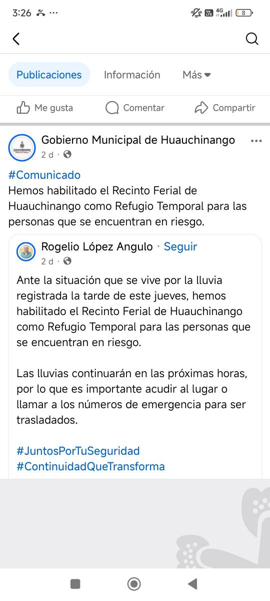 Huauchinango, Pahuatlán y Xicotepec abrieron albergues después de la tragedia
