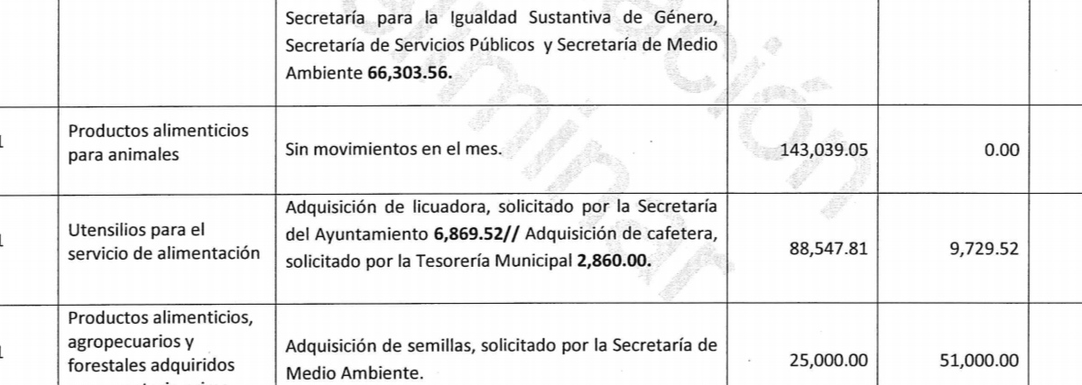 Ayuntamiento compró una licuadora en 6 mil y un plato de dulces en 4 mil