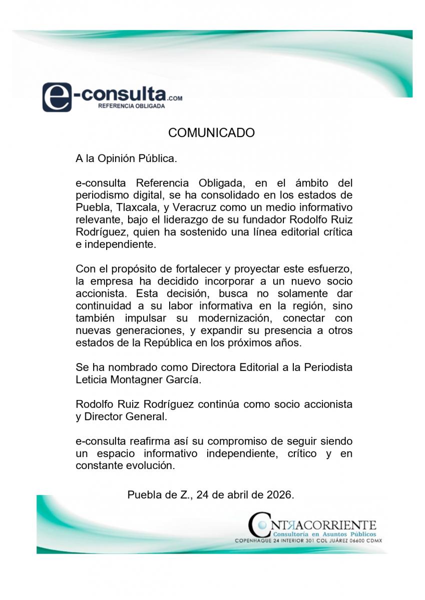 Comunicado oficial e-consulta