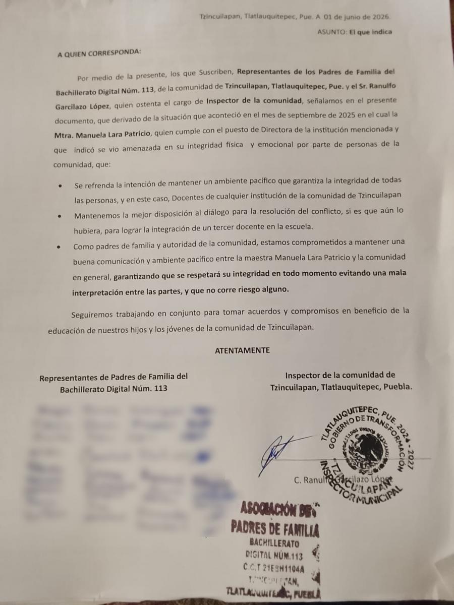 Autoridades educativas niegan enviar director a bachiller de Tlatlauquitepec