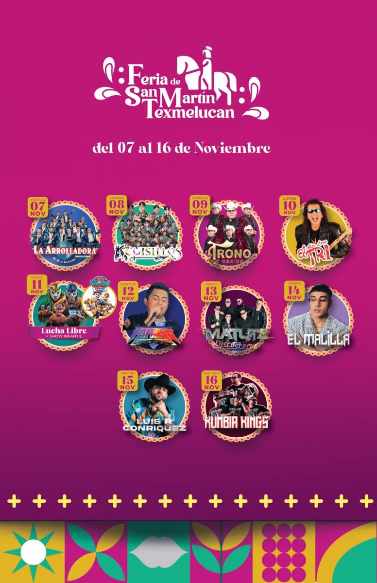 Cartelera Feria San Martín Texmelucan