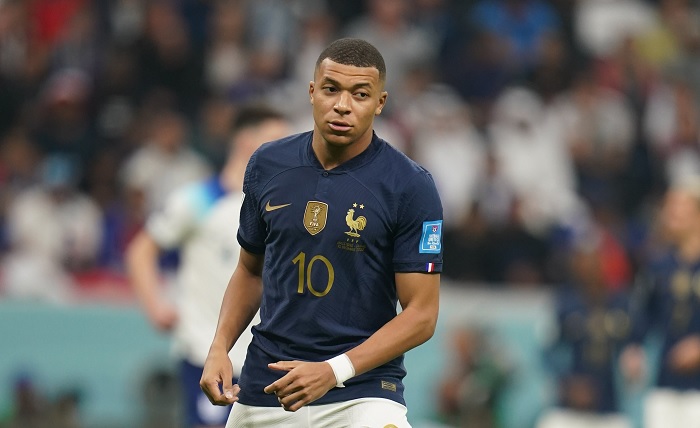 Kylian Mbappé durante la Copa del Mundo de Qatar 2022