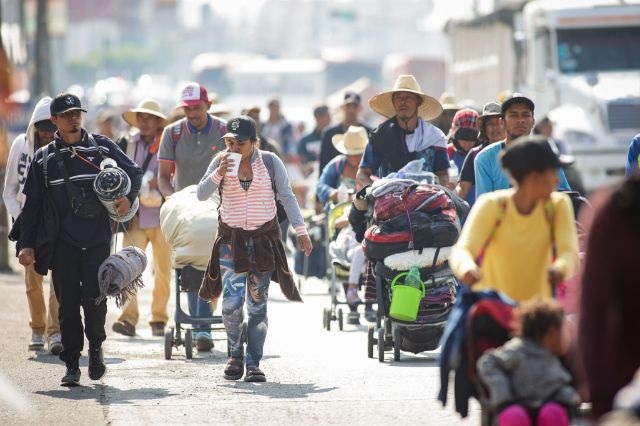 Caravana Migrante a su paso por Puebla (Foto ilustrativa)