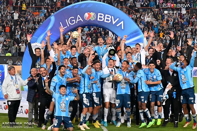 Pachuca festejando título de campeón | Liga MX | Apertura 2022