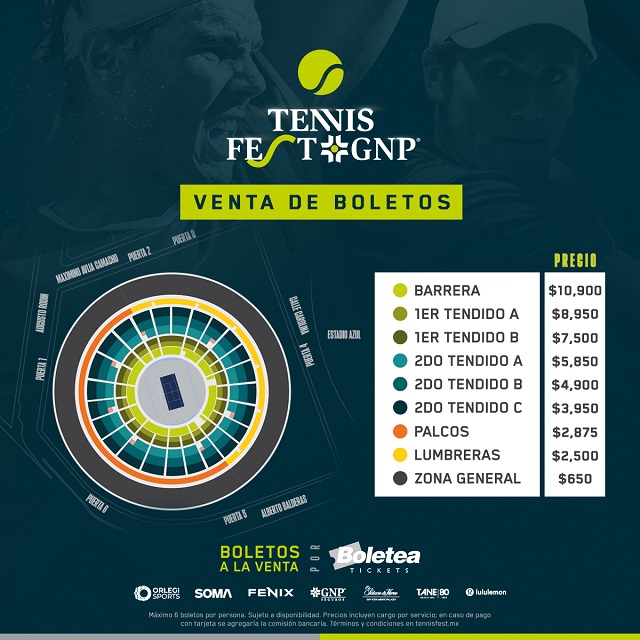 Boletos Tennis Fest 2022 (Ciudad de México)