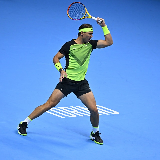 Rafael Nadal durante partido ante Félix Auger-Aliassime | ATP Final 2022