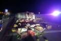 Volcadura de tráiler en la autopista México-Puebla