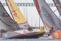 En franca persecución a la salida de Newport con rumbo a Lisboa, Portugal