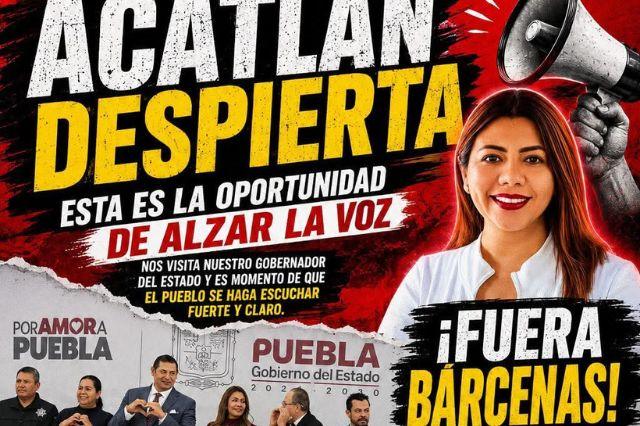 Manifestación en Acatlán de Osorio