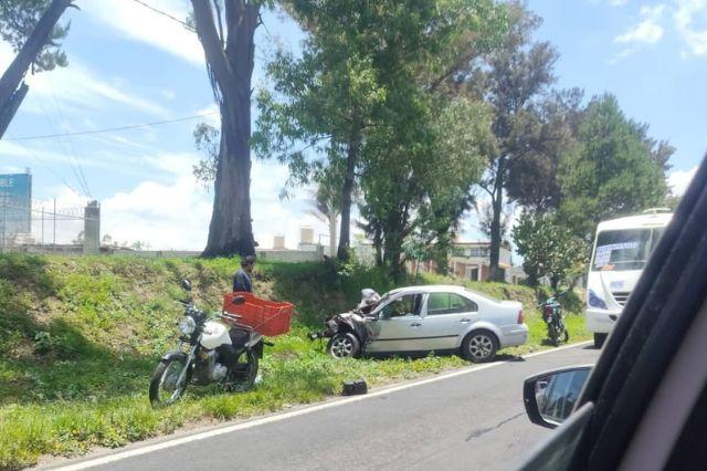 Accidente en San Matías Tlalancaleca 