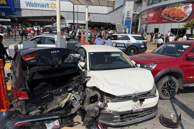 Accidente vehicular en Puebla