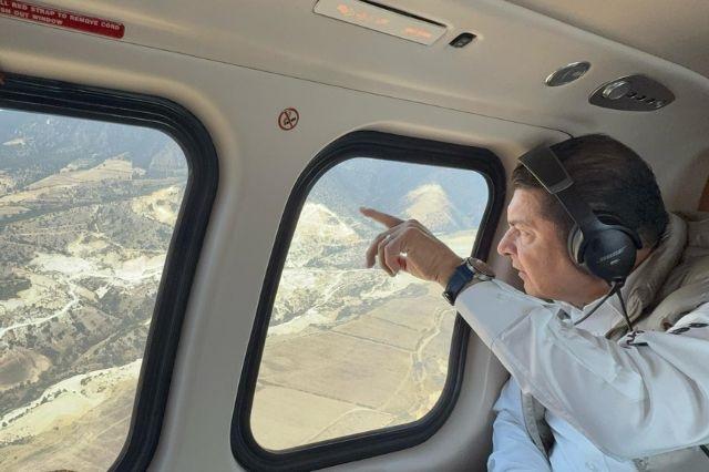 Alejandro Armenta justifica viajes en helicóptero; “para contingencias”