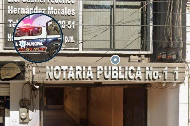 Roban Notaría 1 en el zócalo de Huejotzingo