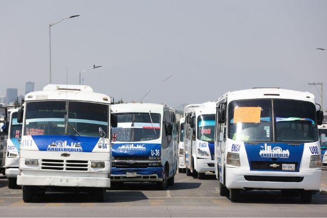 Camiones del transporte público 