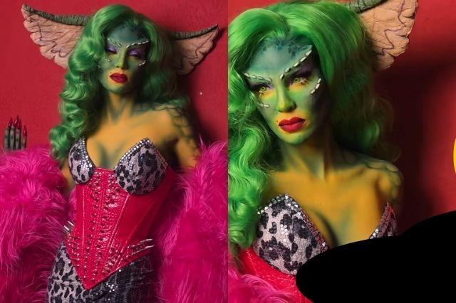 Belinda celebra el Beliween 2025 con un disfraz de Greta Gremlin