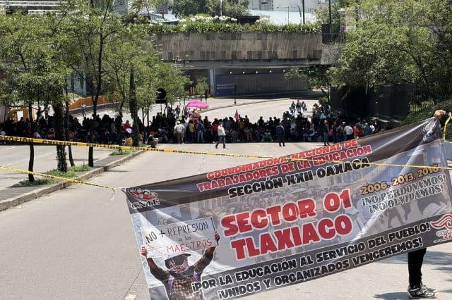 Bloqueo de la CNTE en la CDMX
