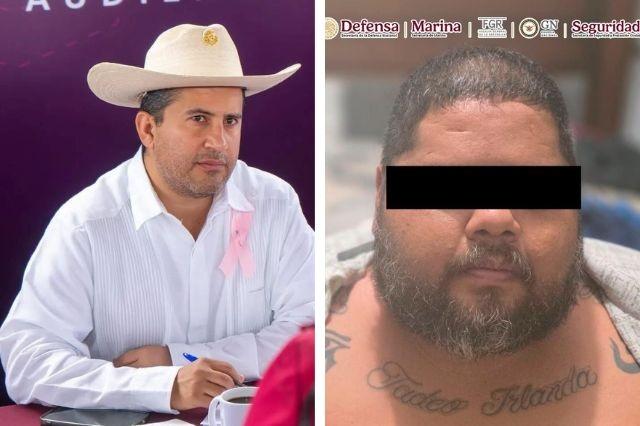A la izquierda, el exedil de Uruapan, Carlos Manzo; a la derecha, El Congo, detenido y vinculado con el asesinato del exalcalde