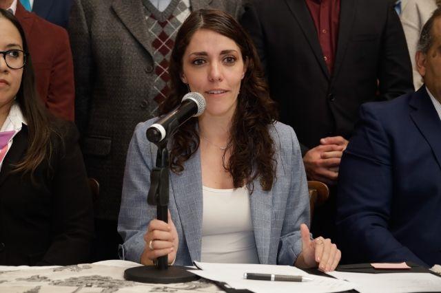 Carmina Castrejón, candidata a presidir la Canaco Puebla, se desmarcó del expresidente Juan Pablo Cisneros
