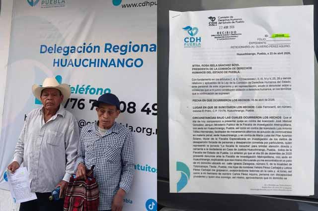 Adulto mayor exige justicia 