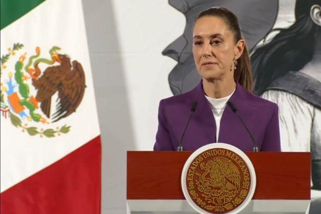 Claudia Sheinbaum en la mañanera del pueblo
