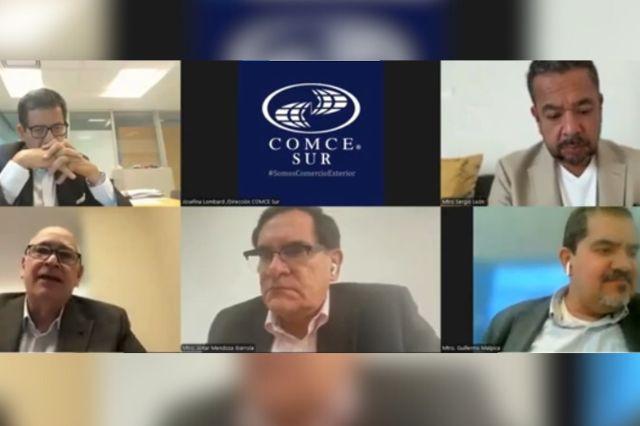 Foro "Efectos de los aranceles estadounidenses en el comercio global" organizado por Comce-sur
