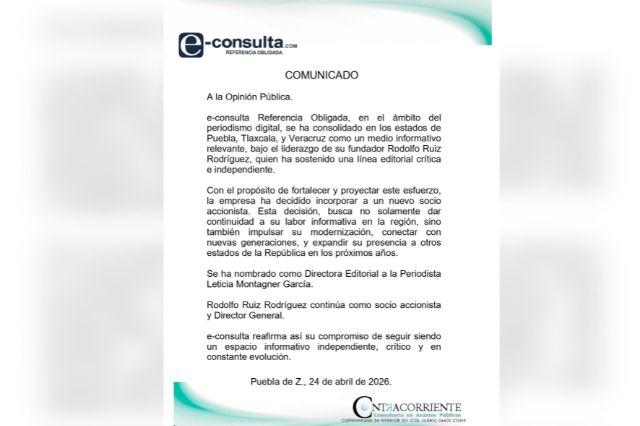 Comunicado oficial e-consulta
