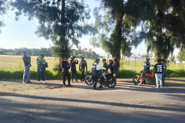 Operativo a motos en Tecamachalco
