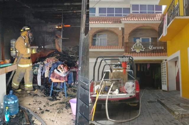 Incendio en Ciudad Serdan
