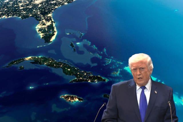 Foto satelital de Cuba; Donald Trump
