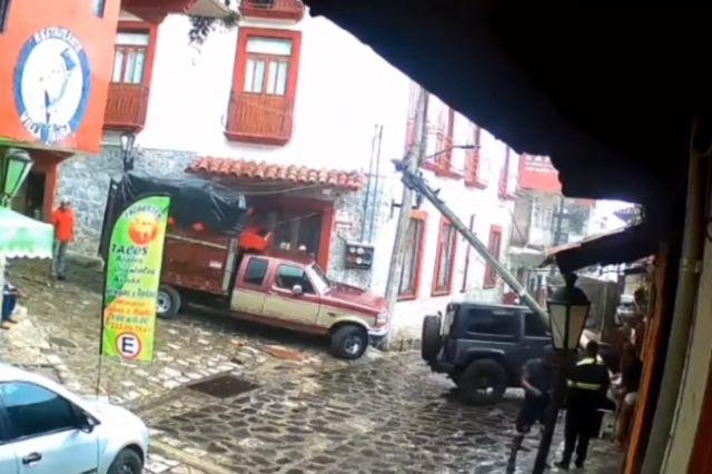 Accidente en  Cuetzalan