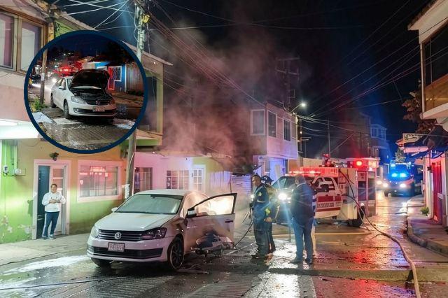 Incendian autos en Xicotepec