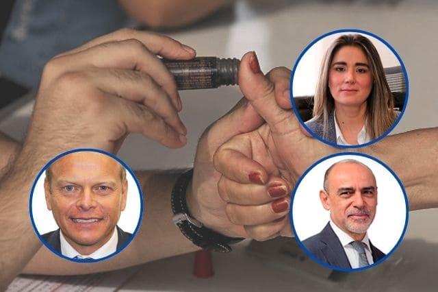 Persona realizando su voto: ilustrativa