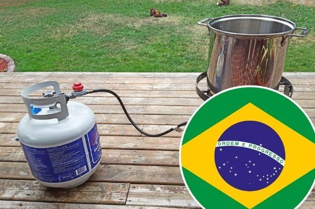 Gas LP utilizado para cocinar: ilustrativa