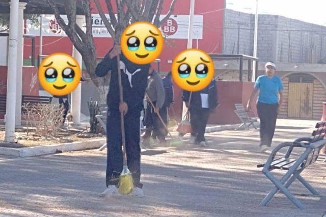 Estudiantes castigados