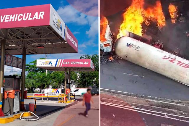 Estación de servicio de gas LP de Holbox Gas / Pipa de la empresa que explotó en Iztapalapa: imagen ilustrativa