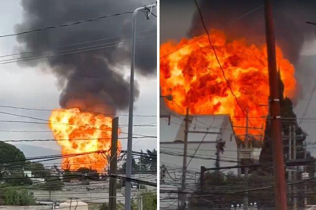 Explosión de pipa con presunto huachicol en la colonia San Juan Negrete, Tepeaca