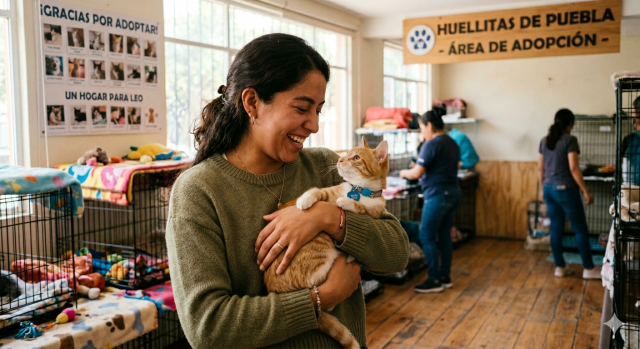 Encuentra a tu mascota ideal en pasarela de adopción en Puebla