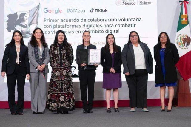Gobierno de México firma acuerdo con plataformas vs violencia a mujeres