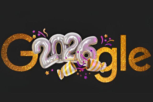 Google celebra Año Nuevo 2026 con Doodle interactivo