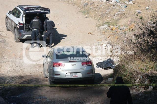 Barranca donde fue hallado el cadáver de un hombre en Xonacatepec