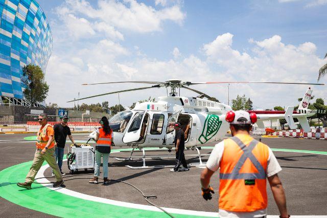 Helicóptero del Gobierno de Puebla