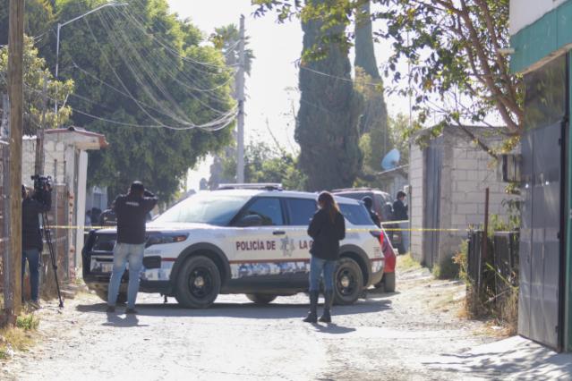 Aspecto de la balacera en Geovillas del Sur; el narcomenudeo es una línea de investigación