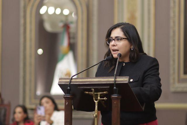 Diputada Laura Guadalupe Vargas Vargas en el Congreso de Puebla