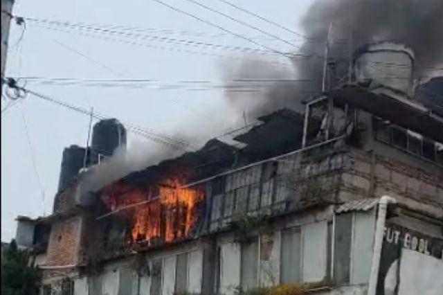 Incendio en Chignahuapan