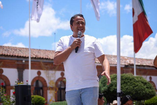 Juan Rivera en el centro de Chignahuapan 
