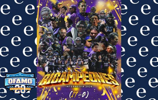 Banner oficial que anuncia el bicampeonato para los poblanos